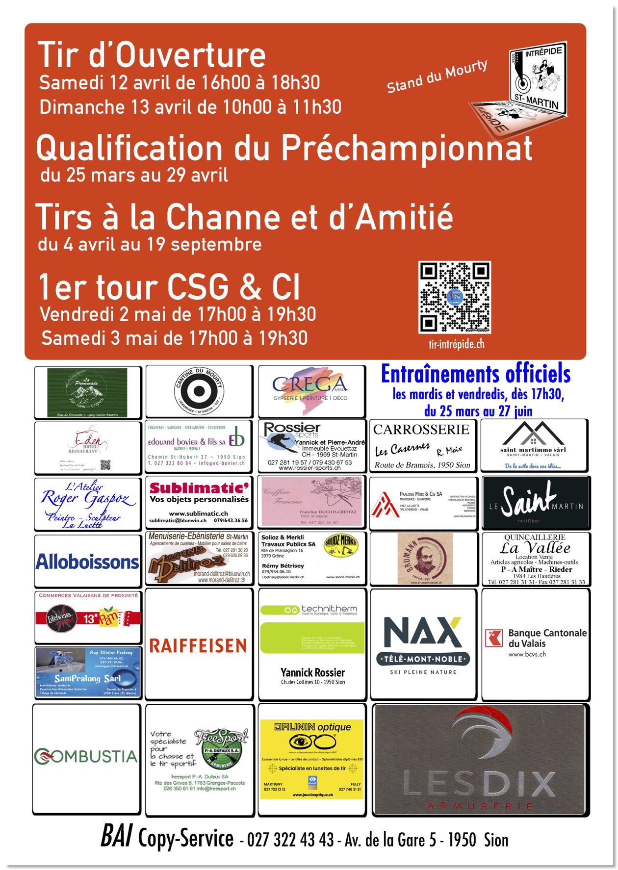 Affiche Tirs du printemps 25
